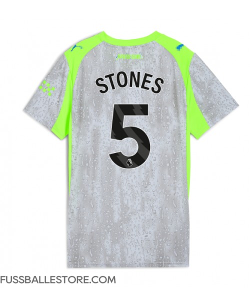 Günstige Manchester City John Stones #5 3rd trikot Damen 2025-26 Kurzarm Günstige Manchester City John Stones #5 3rd trikot Damen 2025-26 Kurzarm